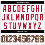 Custom Name Number Basketball Jersey Red Camo Authentic Personalization - White Throwback Style Personalized White Camo-Red
