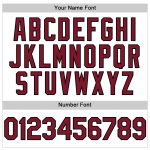 Custom Name and Number 3D Pattern Gradient Twinkle Star Baseball Jersey - Personalized White Crimson-Black Team Apparel Personalized