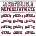 Custom Name and Number Personalized Baseball Jersey - Authentic Drift Fashion in White Crimson and Black Personalized White