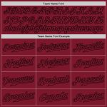 Custom Personalized Baseball Jersey with Team Name and Number - White Crimson-Black Authentic Split Fashion Personalized