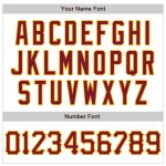 Custom White Crimson Gold 3D Pattern Baseball Jersey with Your Name & Number - Personalized Authentic Team Apparel Personalized