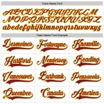 Personalized Baseball Jersey in White, Crimson, and Gold - Authentic Team Apparel Personalized White Crimson-Gold Authentic