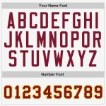 Custom Name and Number Baseball Jersey - Personalized White Crimson-Gold Authentic Team Jersey Personalized White Crimson-Gold
