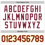 Custom Name Number Sleeveless Baseball Jersey - Personalized White Crimson-Gold Authentic Design Personalized White Crimson-Gold