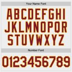 Customizable Crimson and Gold Unisex Softball Jersey - Personalized Two-Button Athletic Wear Personalized White Crimson-Gold