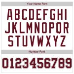 Custom Team Name and Number Baseball Jersey - Personalized White Crimson-Gray Authentic Design Personalized White Crimson-Gray