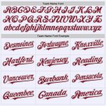 Custom Name & Number Personalized Throwback Baseball Jersey - White Crimson-Gray Mesh Authentic Team Jersey Personalized