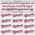 Personalized Unisex Softball Jersey - White Crimson-Gray Two-Button Design Personalized White Crimson-Gray Two-Button Unisex