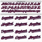 Custom Name and Number Personalized Baseball Jersey - White Crimson-Navy Authentic Raglan Sleeves Personalized White Crimson-Navy