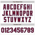 Custom Name and Number Personalized Baseball Jersey - White Crimson-Navy Authentic Raglan Sleeves Personalized White Crimson-Navy