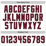Custom Name Number Personalized White Crimson Pinstripe Gold Authentic Sleeveless Jersey - Baseball Team Jersey Personalized