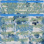Personalized Hawaii Palm Leaves and Flowers Baseball Jersey Custom Name Number - Electric Blue-Gold 3D Pattern Design Personalized