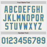 Custom Two-Tone Bomber Jacket with Team Name and Number - Electric Blue, Gold & Black Full-Snap Varsity Letterman Personalized