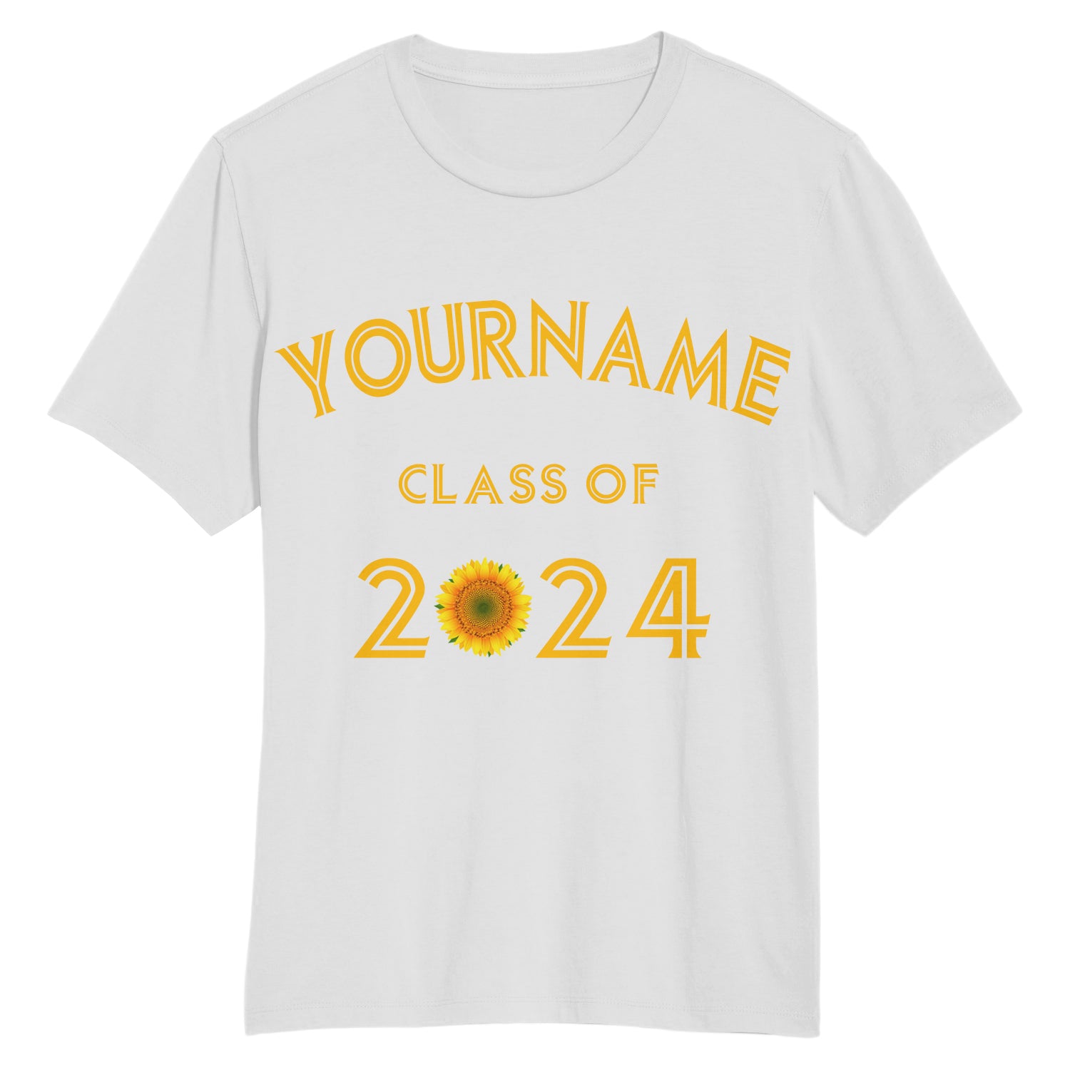 Custom White Gold 3D Graduation Shirt for Performance Wear - Personalized T-Shirt Personalized White Gold 3D Graduation Performance