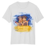 Custom Name and Number White Gold 3D Graduation T-Shirt - Personalized Team Apparel Personalized White Gold 3D Graduation