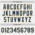 Custom Name and Number Softball Jersey for Team - Personalized Royal Two-Button Unisex White Gold Pinstripe Personalized