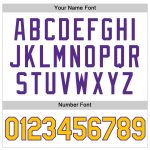 Custom Pride LGBT Performance T-Shirt with Personalized Name and Number - White Gold-Purple Rainbow Design Personalized White