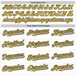 Custom Name and Number Baseball Jersey | Personalized White Gold-Royal Raglan Sleeves Team Apparel Personalized White Gold-Royal