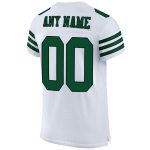 Personalized Green-Black Authentic Football Jersey - White Gotham Design Personalized White Gotham Green-Black Mesh Authentic