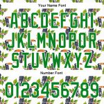 Custom Name Number Baseball Jersey with 3D Toucan Design & Tropical Palm Leaves - Personalized White Green Team Apparel Personalized