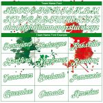 Personalized 3D Mexican Flag T-Shirt with Custom Name & Number - White Grass Green-Red Performance Tee Personalized White