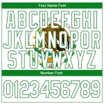Personalized 3D Mexican Flag T-Shirt with Custom Name & Number - White Grass Green-Red Performance Tee Personalized White