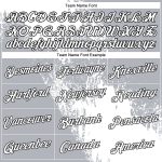 Custom Name and Number Performance T-Shirt - Personalized 3D Abstract Brush Stroke Design in White and Gray Personalized