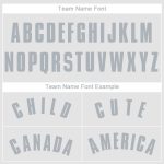 Custom Name and Number Personalized Baseball Jersey - White and Gray Team Apparel Personalized White Gray Baseball Jersey