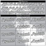 Custom Name and Number Unisex Softball Jersey - Personalized 3D Pattern White Gray-Black Brush Stroke Two-Button Design Personalized