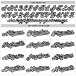 Custom Name Number Personalized Baseball Jersey - White Gray Black Authentic Team Jersey Personalized White Gray-Black Authentic