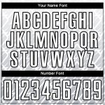 Custom Name Number Soccer Jersey - Personalized White Gray Black Lightning Sublimation Uniform Personalized White Gray-Black