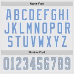 Custom Name Number Hockey Jersey Personalized White Gray Light Blue Personalized White Gray-Light Blue Hockey Jersey Team