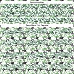 Custom Name and Number Authentic Baseball Jersey - Personalized Green and White 3D Pattern Rodeo Cowboy Design Personalized