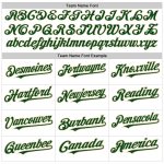 Custom Name and Number Baseball Jersey - Personalized White Green-City Authentic Raglan Sleeves Personalized White Green-City