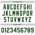 Custom Name and Number Baseball Jersey - Personalized White Green-City Authentic Raglan Sleeves Personalized White Green-City