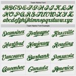 Custom Name and Number Authentic Baseball Jersey - Personalized White Green-Cream Team Jersey Personalized White Green-Cream