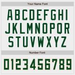 Custom Name and Number Authentic Baseball Jersey - Personalized White Green-Cream Team Jersey Personalized White Green-Cream