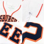 Personalized Authentic Baseball Jersey in White Green-Gold - Custom Team Shirt Personalized White Green-Gold Authentic Baseball
