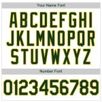 Custom Name and Number Authentic Baseball Jersey in White Green-Gold - Personalized Team Apparel Personalized White Green-Gold