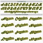Custom Name and Number Authentic Baseball Jersey in White Green-Gold - Personalized Team Apparel Personalized White Green-Gold