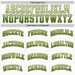 Custom Name Number Drift Fashion Baseball Jersey - Personalized White Green Gold Team Design Personalized White Green-Gold