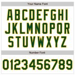 Custom Name and Number Personalized Baseball Jersey White Green Gold Raglan Sleeves Authentic Team Apparel Personalized White
