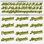 Personalized Green Gold Authentic Sleeveless Baseball Jersey for Men Personalized White Green-Gold Authentic Sleeveless Baseball
