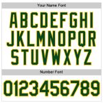 Custom Name and Number Personalized Green-Gold White Sleeveless Baseball Jersey - Authentic Team Apparel Personalized White
