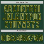 Custom Name Number Authentic Baseball Jersey White Green Gold Split Fashion Personalized White Green-Gold Authentic Split