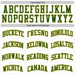 Custom Name and Number Personalized Basketball Jersey White Green Gold Authentic Throwback Personalized White Green-Gold