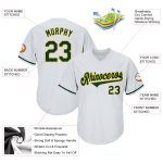 Custom Team Baseball Jersey Shirt - Personalized Green Gold Rib-Knit Throwback with Name & Number, Authentic Style Personalized