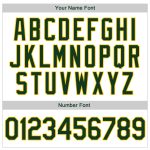 Custom Team Baseball Jersey Shirt - Personalized Green Gold Rib-Knit Throwback with Name & Number, Authentic Style Personalized
