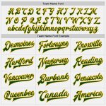 Custom Name Number Varsity Letterman Jacket White Green Gold Bomber Full-Snap Personalized Team Spirit Wear Personalized
