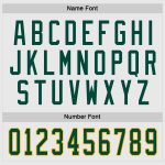 Personalized Green Gold Hockey Jersey - Custom White Team Uniform Personalized White Green-Gold Hockey Jersey